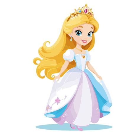 Premium Vector Fairy Tale Princess Vector On White Background