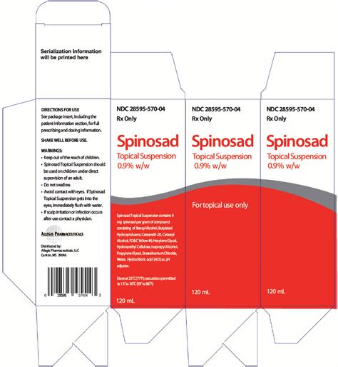 Spinosad (Allegis Pharmaceuticals, LLC): FDA Package Insert