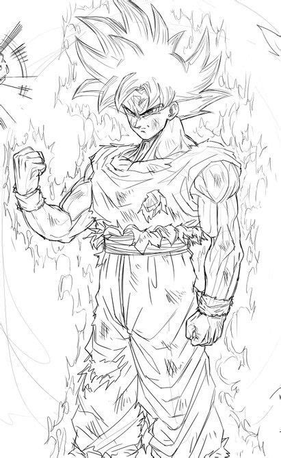 Goku Instinto Superior Para Colorir