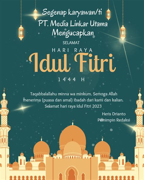 Selamat Hari Raya Idul Fitri 1444 H Linkarutamacom