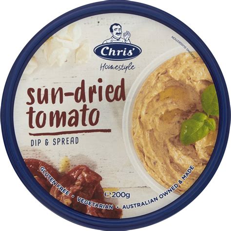 Chris Dips Sundried Tomato G Woolworths