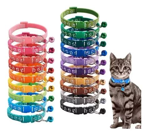 Pack 3 Collar Con Cascabel Campanita Con Sonido Gatos Perros MercadoLibre