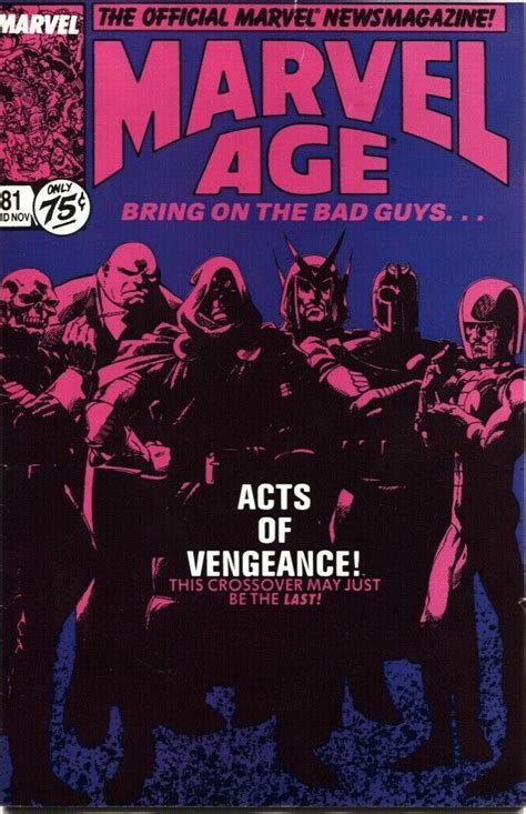 Marvel Age 1983 81 Acts Of Vengeance