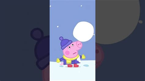 Peppas Snowball Fight 🐷 ☃️ Peppa Pig Shorts Youtube