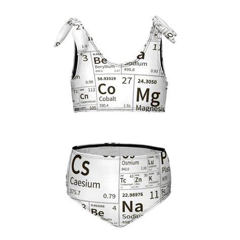 Chemical Elements Girl S Piece Bikini Set Beach Sport Swimsuit Swimwear Y Cm Walmart