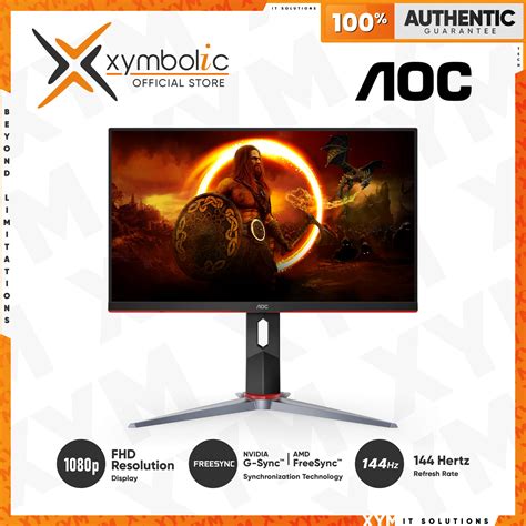 AOC 27G2 27 Frameless Gaming IPS Monitor FHD 1080P 1ms 144Hz NVIDIA