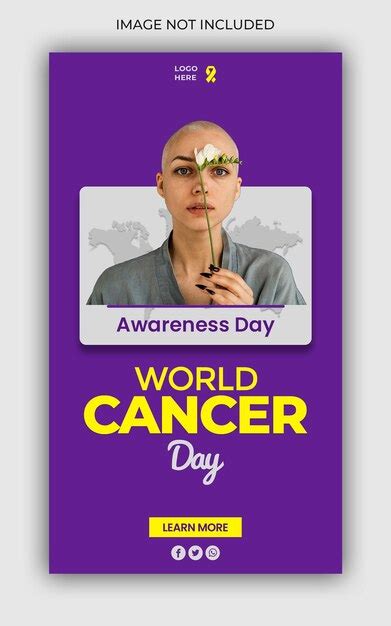 Premium Psd World Cancer Awareness Day Social Media Instagram Stories