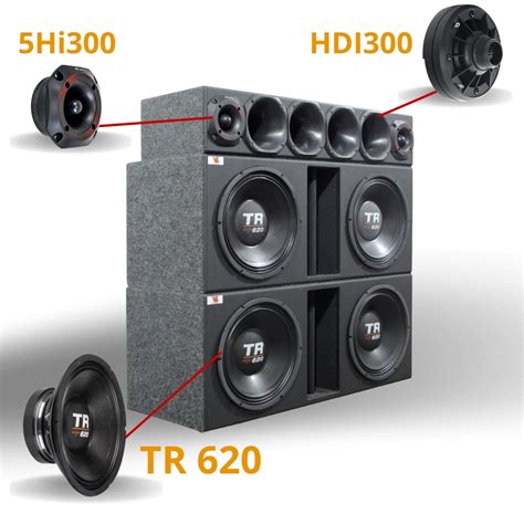 Caixa 4 Woofer Triton TR620 12 Polegadas De 3080wrms ViniSound