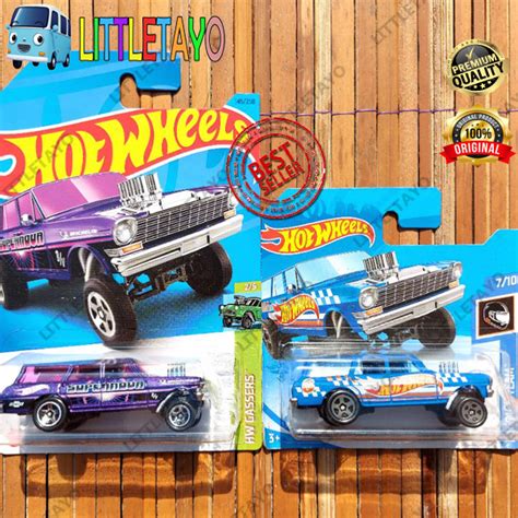 UNGU HIJAU MERAH Hotwheels 64 CHEVY NOVA WAGON GASSER 2019 Gray Light