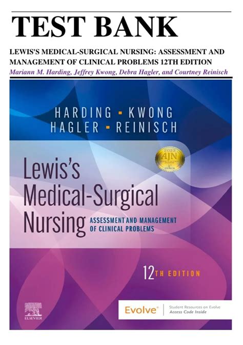 Test Bank For Lewis Medical Surgical Nursing 12th Edition Harding