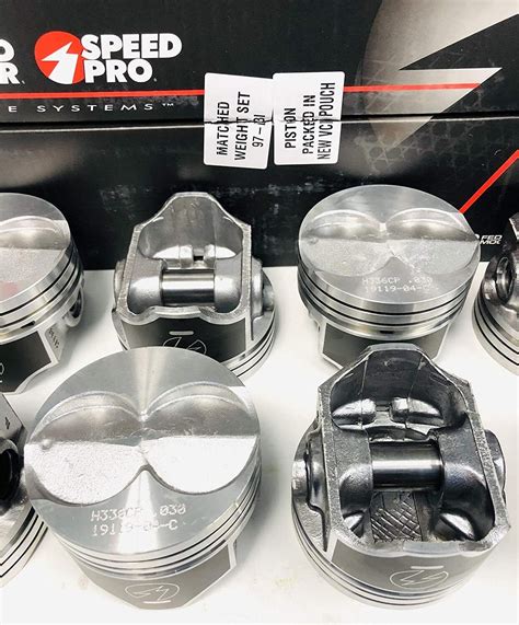 Speed Pro Hypereutectic Coated Flat Top Pistons8cast Rings Ford 58l