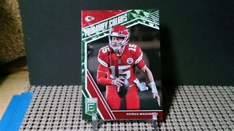 Panini Donruss Elite Primary Colors Green Pc Patrick Mahomes