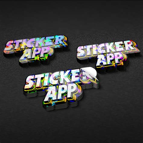 Print Cracked Ice Holo Stickers - StickerApp