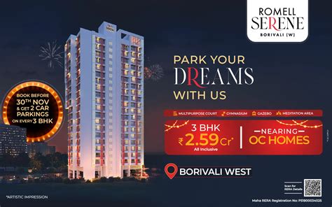 Bhk Flats For Sale In Borivali West Mumbai Romell Group