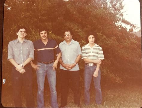 Arturo Vasquez Sr With Three Sons John Arturo Jr Arturo Sr Mark