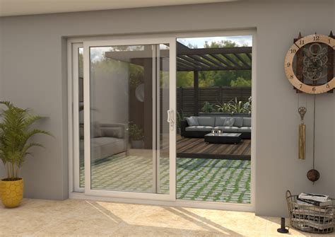 Mm Upvc White Sliding Doors Lh Sliding Rh Fixed At Vivid Doors