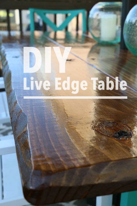 Diy live edge table – Artofit