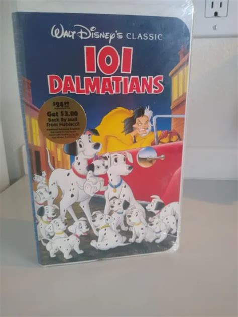 WALT DISNEY S 101 Dalmatians VHS 1992 Classic BLACK DIAMOND Edition