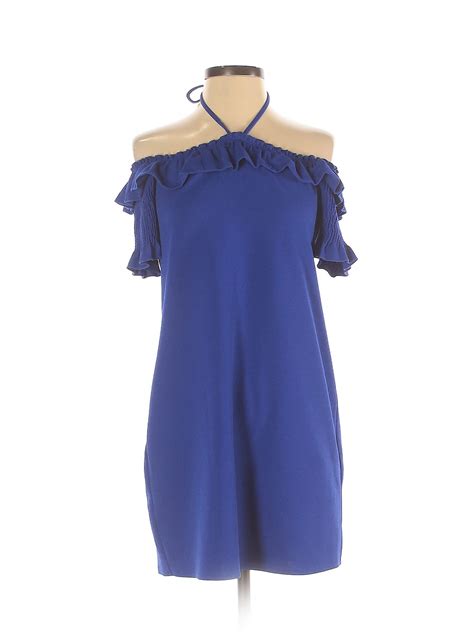 Zara Wandb Collection Solid Blue Casual Dress Size S 58 Off Thredup