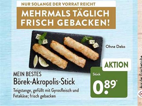 Mein Bestes B Rek Akropolis Stick Angebot Bei Aldi Nord