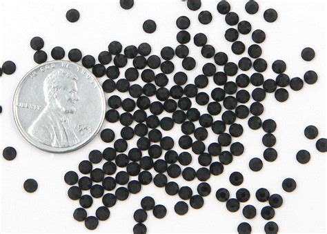 25mm Jet Black Crystal Rhinestones Jet Ss10 200 Pc Set Delish