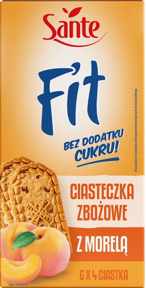 Sante Fit Ciasteczka Zbożowe z Morelą bez cukru 300 g kupuj w zawsze