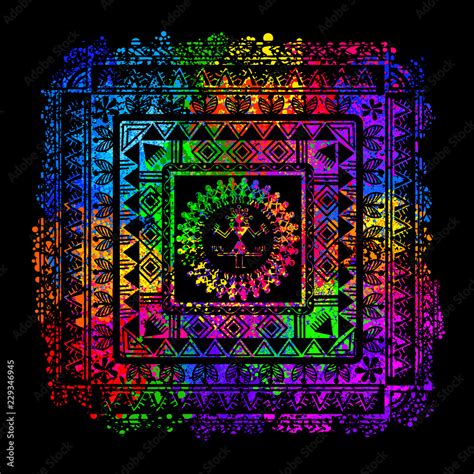 warli tribal art Stock Vector | Adobe Stock