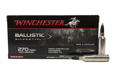 Winchester 270 WSM 130 gr Ballistic Silvertip 20/Box | Sportsman's Outdoor Superstore