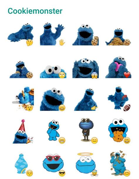 Cookiemonster Sticker Pack Telegram Stickers Library