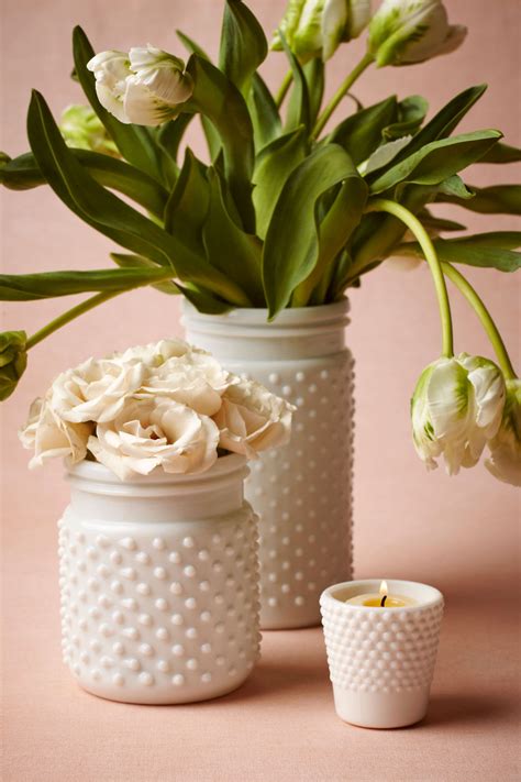 Milk Glass Wedding Centerpiece Jars