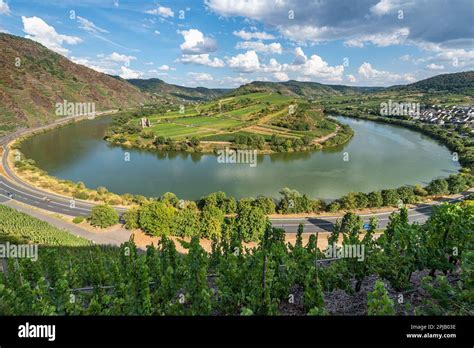 Stunning Landscape Of Moselle Loop Moselschleife Bei At Bremm