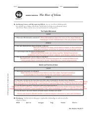 Rise Of Islam Guided Reading Pdf Name Date CHAPTER 10 The Rise Of