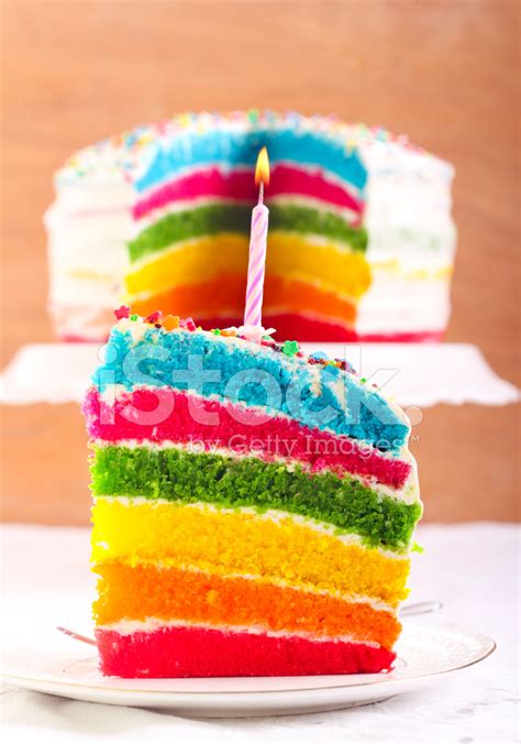 Rainbow Cake Slice Stock Photo | Royalty-Free | FreeImages