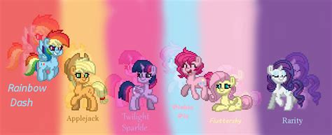 The Mane 6 Made In Pony Town 2021 Remake By Lillianlover2007 On