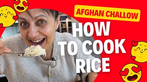 How To Cook Rice Afghan Challow Delicious White Rice Recipe 😋 Youtube