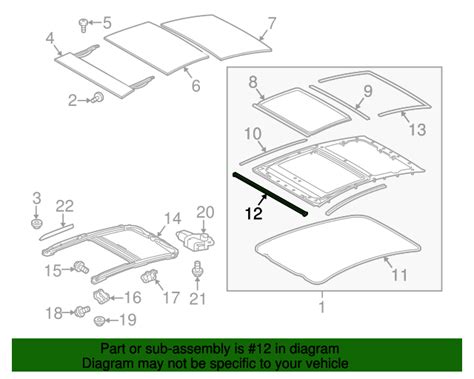 63215 47010 Sunroof Opening Trim Front 2010 2015 Toyota OEM