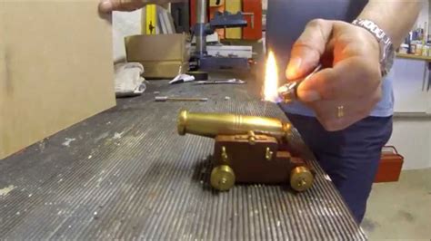 Black Powder Mini Homemade Cannon Youtube