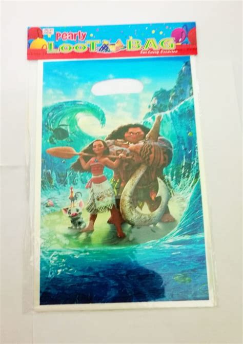 10 Pcs Moana Party Loot Bag Partymy Malaysia Online Party Pack Shop