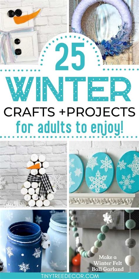 DIY Winter Crafts That Adults Can Enjoy! | Tiny Tree Decor 2025