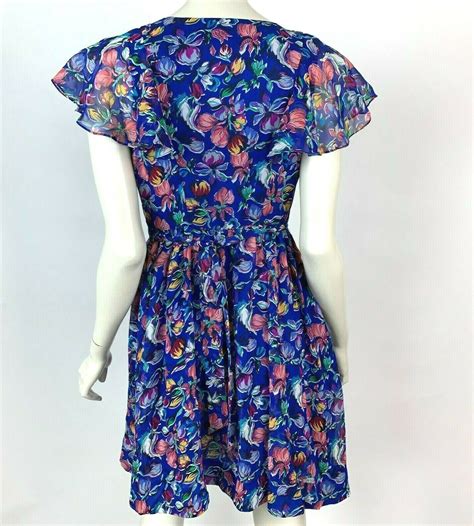 Anthropologie Moulinette Soeurs Silk Floral Wrap Dres… Gem