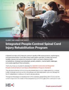 Integrated People Centred Spinal Cord Injury Rehabilitation Program