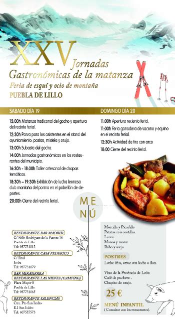 Jornadas gastronómicas de la matanza Feria de esquí y ocio de montaña