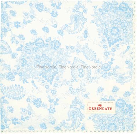 GreenGate Cloth Napkin With Lace Diana Pale Blue