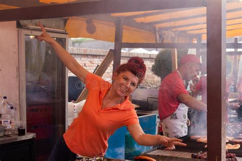 Chefs Posing At Street Food Festival Alba Iulia Editorial Photography