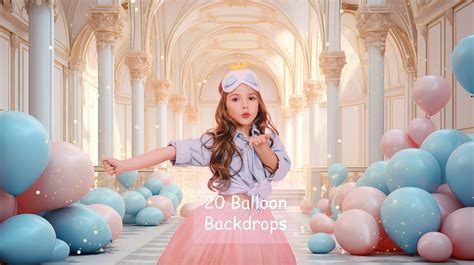 20 HD Balloons Digital Backdrop Birthday Party Digital - Etsy