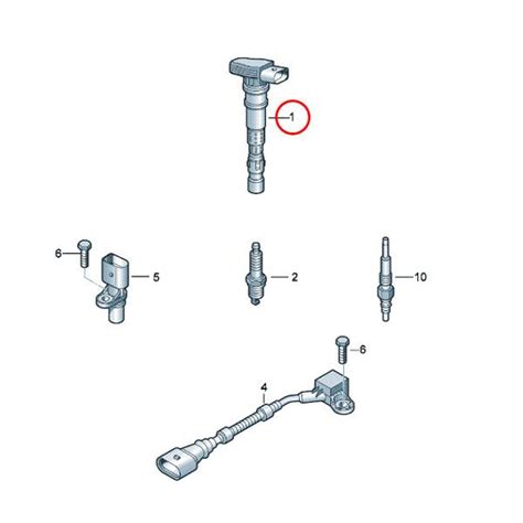 Bosch製 Audi アウディ A5 8t8f A6 4fc6 4gc7 A8 4hd4 イグニッションコイル 07k905715c 06h905115a 07k905715f