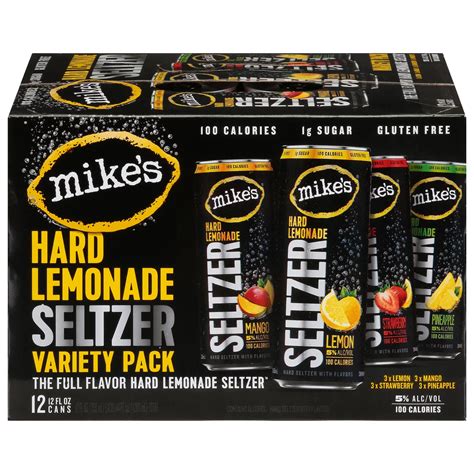 Mike's Hard Lemonade Seltzer Variety Pack 12 oz Cans - Shop Malt ...