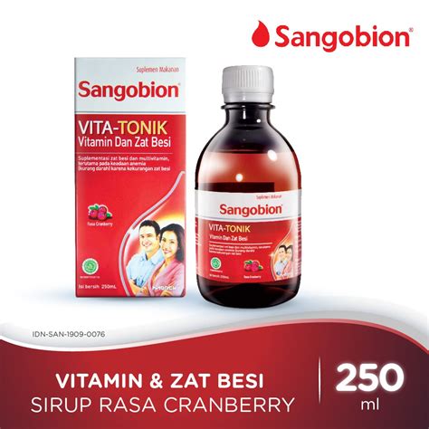 Jual Sangobion Vita Tonik Sirup Vitamin Dan Suplemen Zat Besi Ml