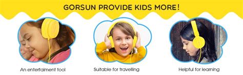 Amazon.com: Kids Headphones, Gorsun Lightweight Stereo Wired Children's ...