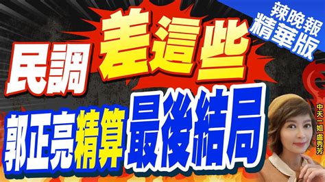 【盧秀芳辣晚報】美麗島民調 柯盈配跌破15 侯康配站穩3成以上｜民調站穩 侯康就差這一群 精華版 中天新聞ctinews Youtube